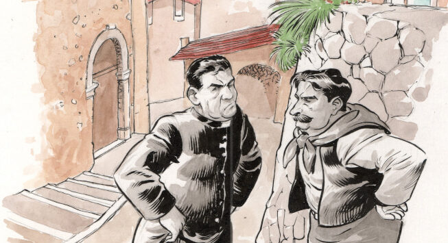 Don Camillo a fumetti, un albo speciale ambientato tra i monti del Trentino thumbnail