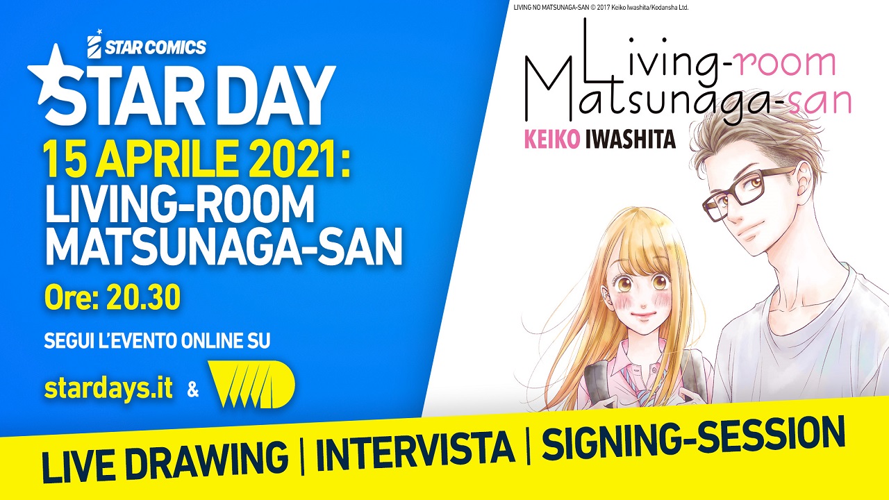 Intervista e live-drawing con l'autrice di Living Room Matsunaga-San durante gli Star Days thumbnail