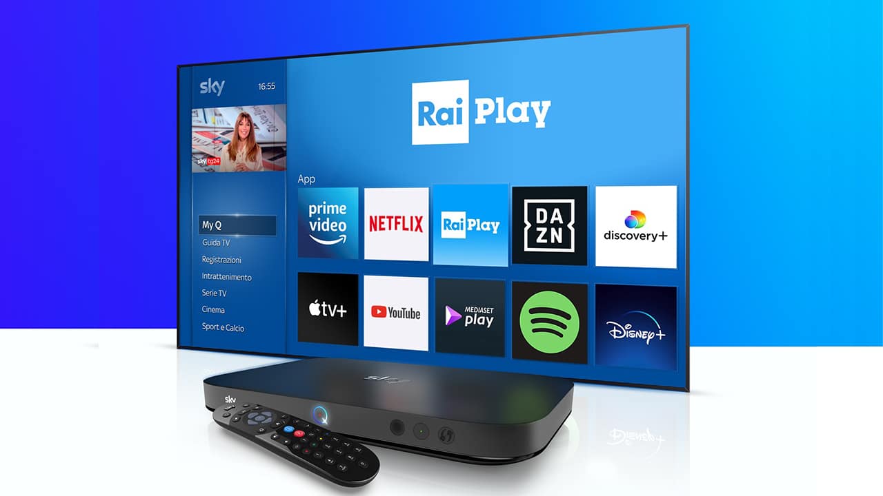 Raggiunto un accordo tra Rai e Sky: si potrà accedere a RaiPlay da Sky Q thumbnail