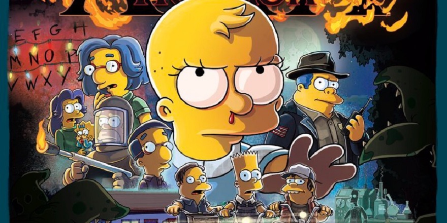 Stranger Things nel poster de La Paura Fa Novanta XXX dei Simpson thumbnail